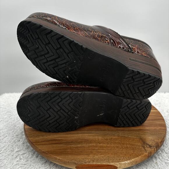 Dansko Shoes Womens US 9 39 Brown Limited Edition 30th Anniversary Clogs Leather - Picture 8 of 11